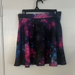 Hot Topic - space / stars / cosmos mini skirt. Sz M